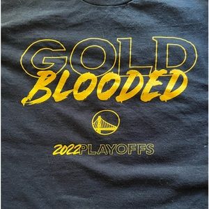 Golden State Warriors “Gold Blooded” 2022 Playoffs T-Shirt Mens size XL
